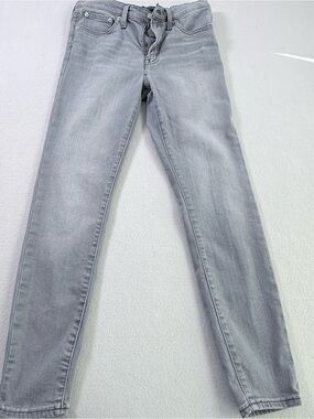 Like New J.Crew High Rise Skinny Jean Ash Grey Wash Size 28